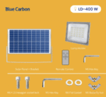 Projecteur Solaire Blue Carbon 200W 300w 400w 500w : Le Projecteur Idéal pour un Éclairage Extérieur Écologique et Économique – Image 11