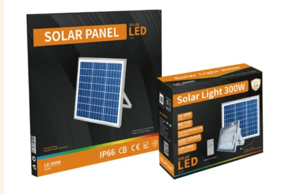 Projecteur Solaire Blue Carbon 200W 300w 400w 500w : Le Projecteur Idéal pour un Éclairage Extérieur Écologique et Économique – Image 10