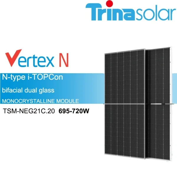 TRINA SOLAR 705W BIFACIAL trina solar maroc bifacial