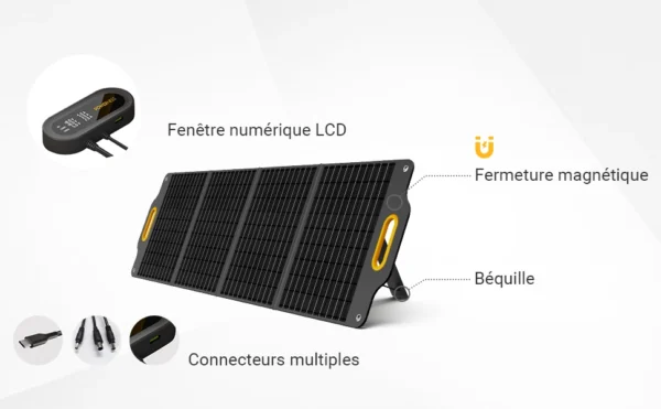powernes Hiker U500 + SolarX S120 : Station d'énergie solaire portable fiable et performante – Image 2