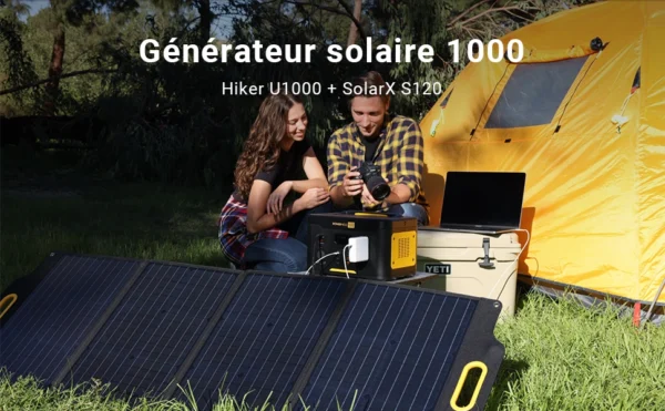 Station d'énergie Portable Hiker U1000 + Panneau SolarX S120 – Image 5